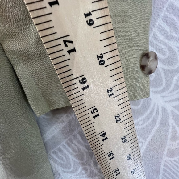 LANDS END LINEN BLEND BLAZER JACKET 10P 10 PETITE M/L SHORT QUALITY 477 - Picture 5 of 16